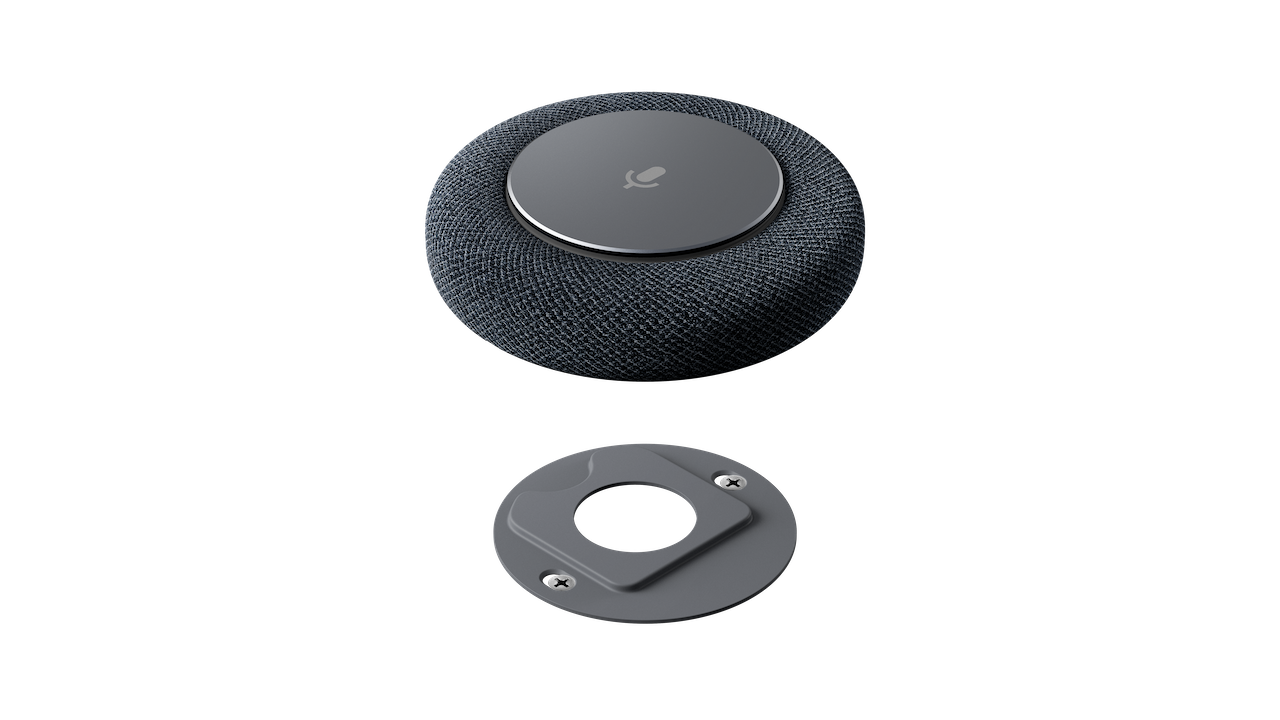 Google Series one mic pod table mount charcoal no shadow