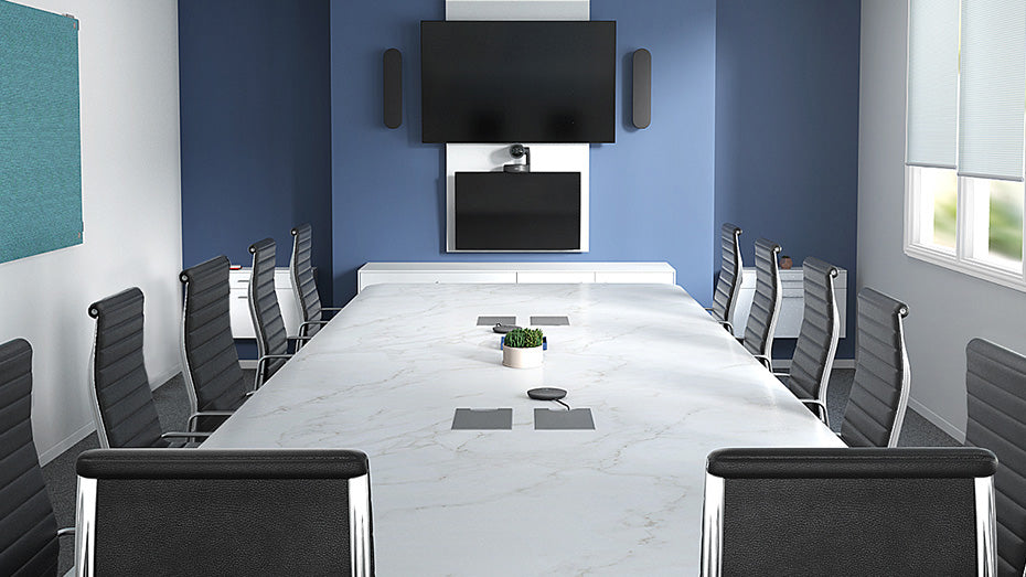Presis Logitech Room Solutions middegrote ruimte impressie