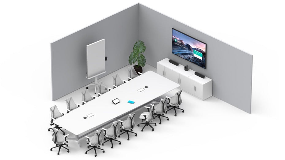 Presis Logitech Room Solutions grote ruimte indeling