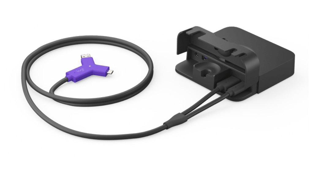 Logitech Swytch AV-connector gekoppeld