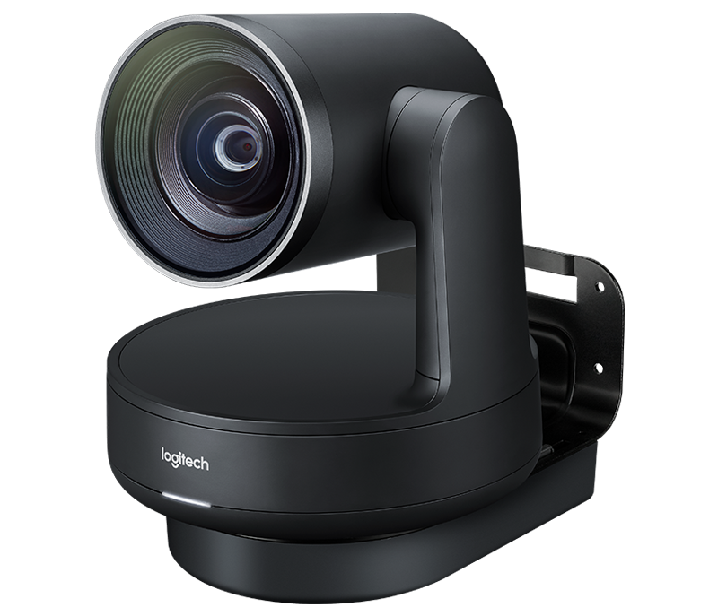 Presis Logitech Rally camera op standaard