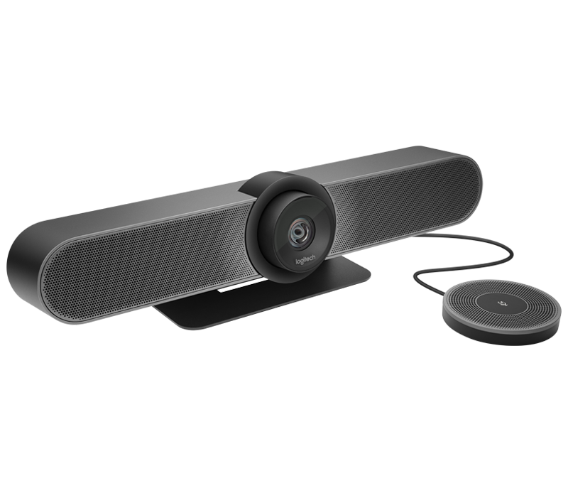 Extra microfoon voor Logitech meetup met camera als visualisatie